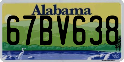AL license plate 67BV638