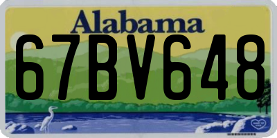 AL license plate 67BV648