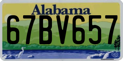 AL license plate 67BV657