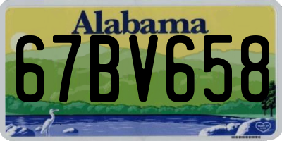 AL license plate 67BV658