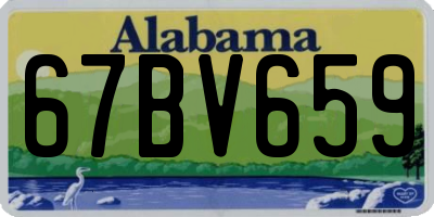 AL license plate 67BV659