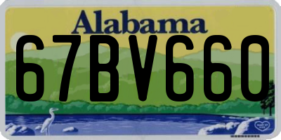 AL license plate 67BV660
