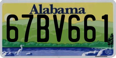 AL license plate 67BV661