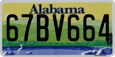 AL license plate 67BV664