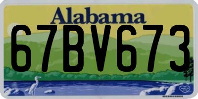 AL license plate 67BV673