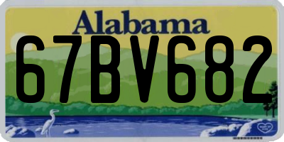 AL license plate 67BV682