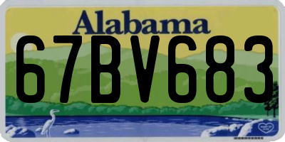 AL license plate 67BV683