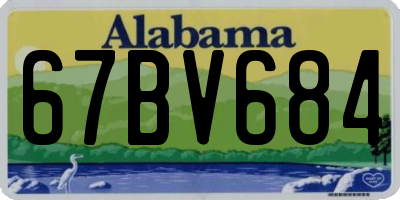 AL license plate 67BV684