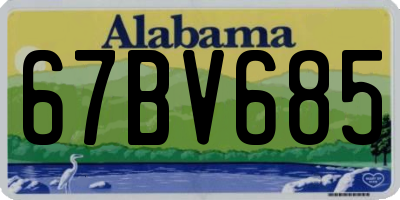 AL license plate 67BV685