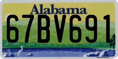 AL license plate 67BV691