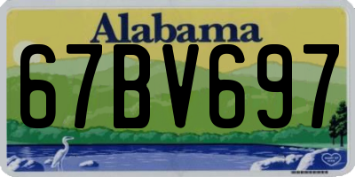 AL license plate 67BV697