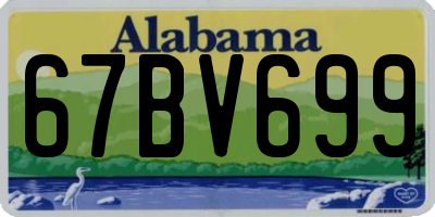 AL license plate 67BV699