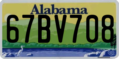 AL license plate 67BV708