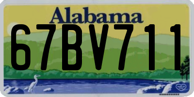 AL license plate 67BV711