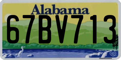 AL license plate 67BV713