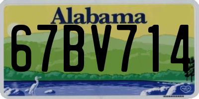 AL license plate 67BV714