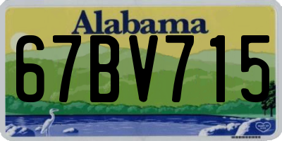 AL license plate 67BV715
