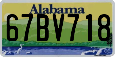 AL license plate 67BV718
