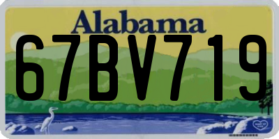 AL license plate 67BV719