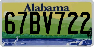 AL license plate 67BV722
