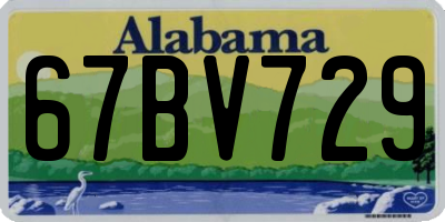AL license plate 67BV729