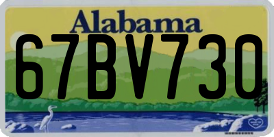 AL license plate 67BV730