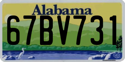 AL license plate 67BV731