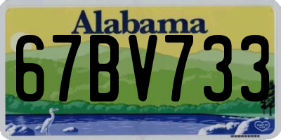 AL license plate 67BV733