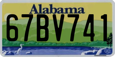 AL license plate 67BV741