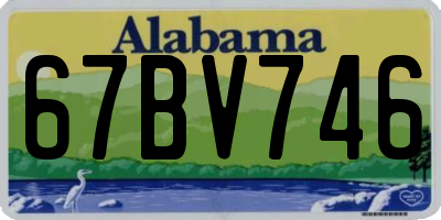 AL license plate 67BV746