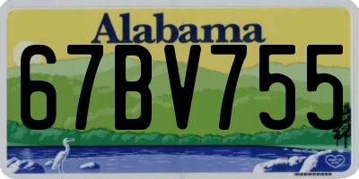 AL license plate 67BV755