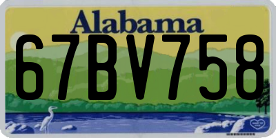 AL license plate 67BV758