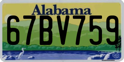 AL license plate 67BV759