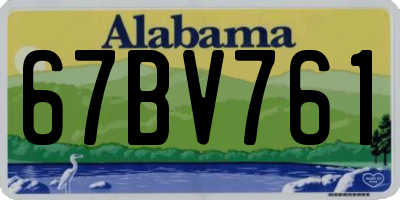 AL license plate 67BV761