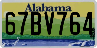 AL license plate 67BV764