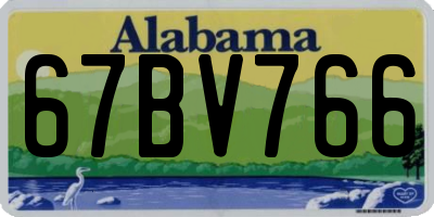 AL license plate 67BV766