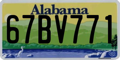 AL license plate 67BV771