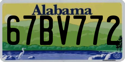 AL license plate 67BV772