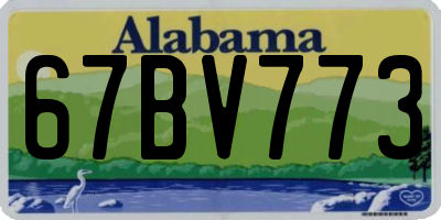 AL license plate 67BV773