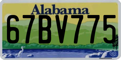 AL license plate 67BV775