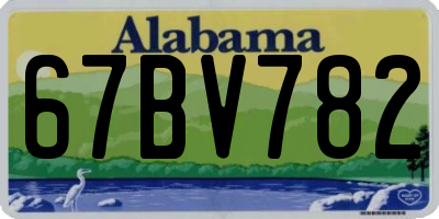 AL license plate 67BV782
