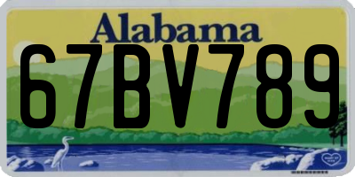 AL license plate 67BV789