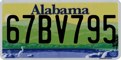 AL license plate 67BV795
