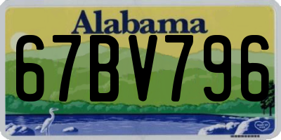 AL license plate 67BV796
