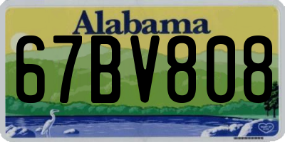 AL license plate 67BV808