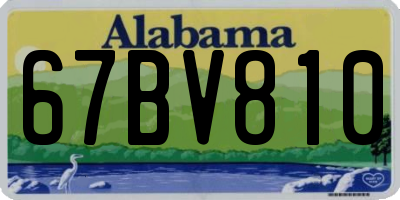 AL license plate 67BV810