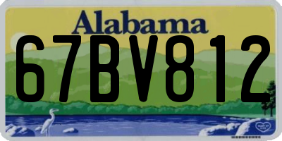 AL license plate 67BV812