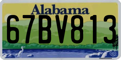 AL license plate 67BV813