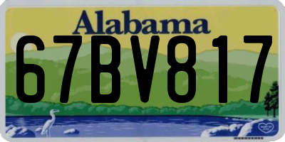 AL license plate 67BV817