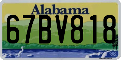 AL license plate 67BV818